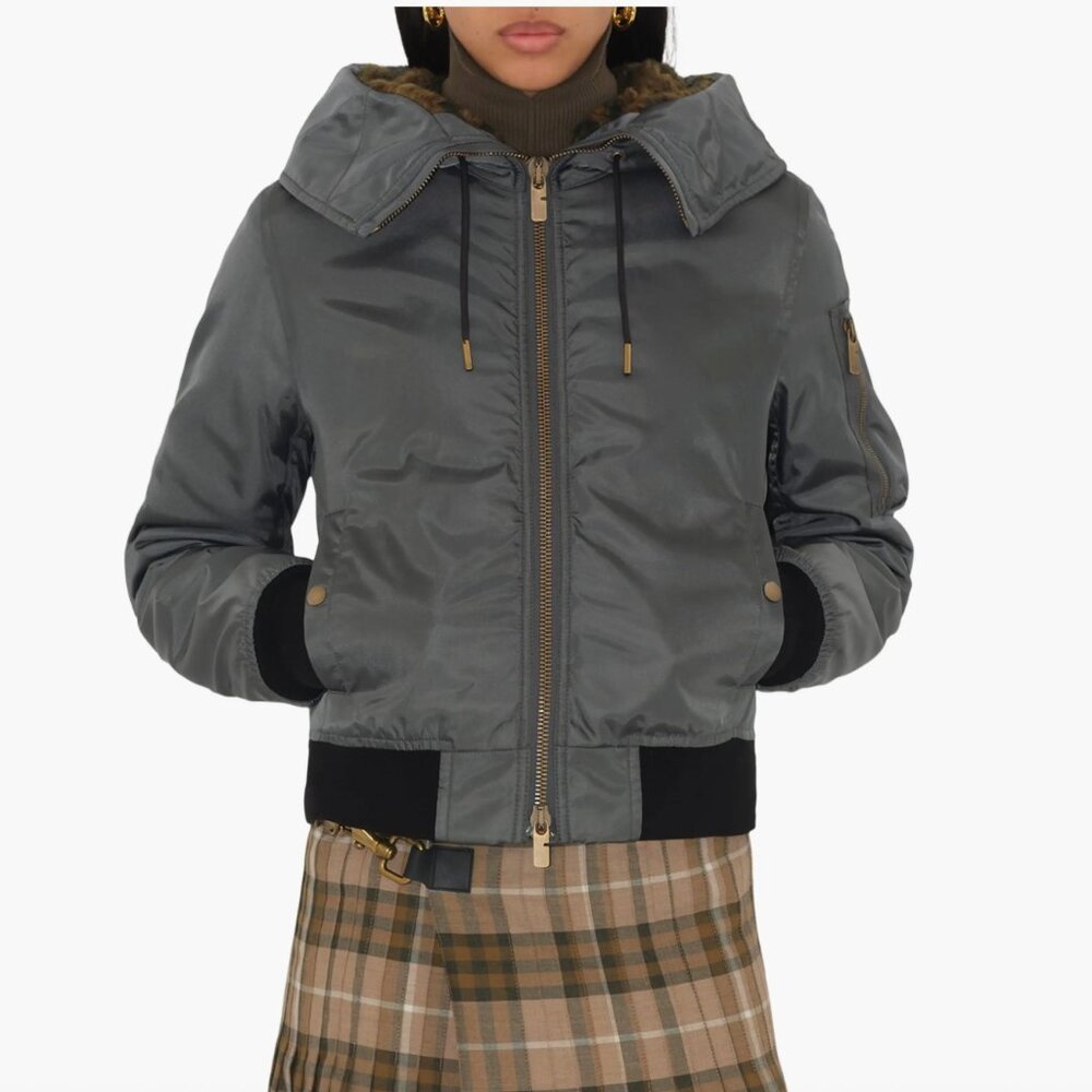 Burberry Cropped Nylon Parka - New Without Tags